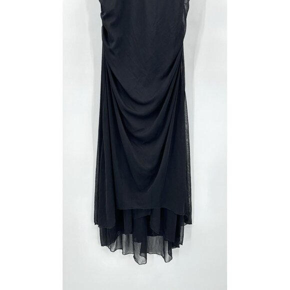 vintage 90s LITTLE BLACK DRESS party goth emo S - Picture 6 of 9